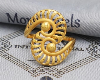 INDIAN JEWELRY IH(Indian Hand Made) リング 22k Gold Ring, Handmade Jewelry, Indian, Gift, Real Gold, Women