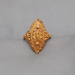 22KT 22k Handwerker Gold handgefertigte Ring Schmuck, K3562