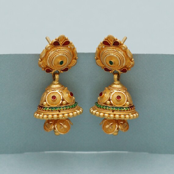 Details 129+ gold earrings antique designs