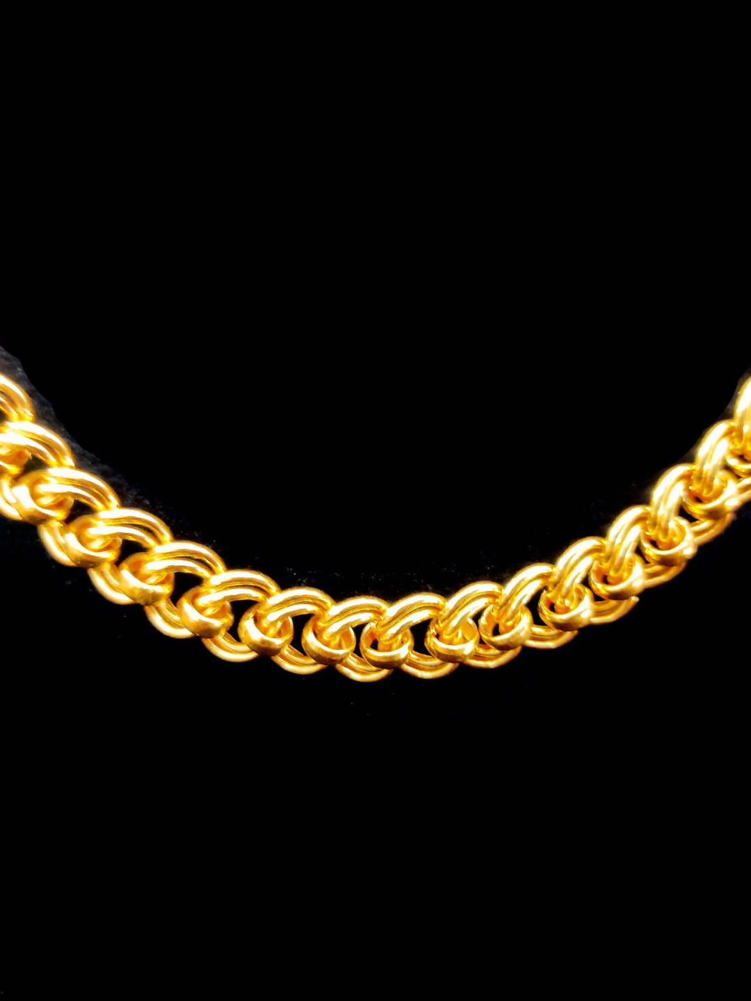 22karat Gold Chain Necklace All Sizes Inches Men Gold Chain Etsy