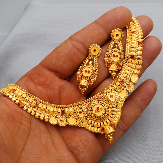 Pure gold jewellery sale set