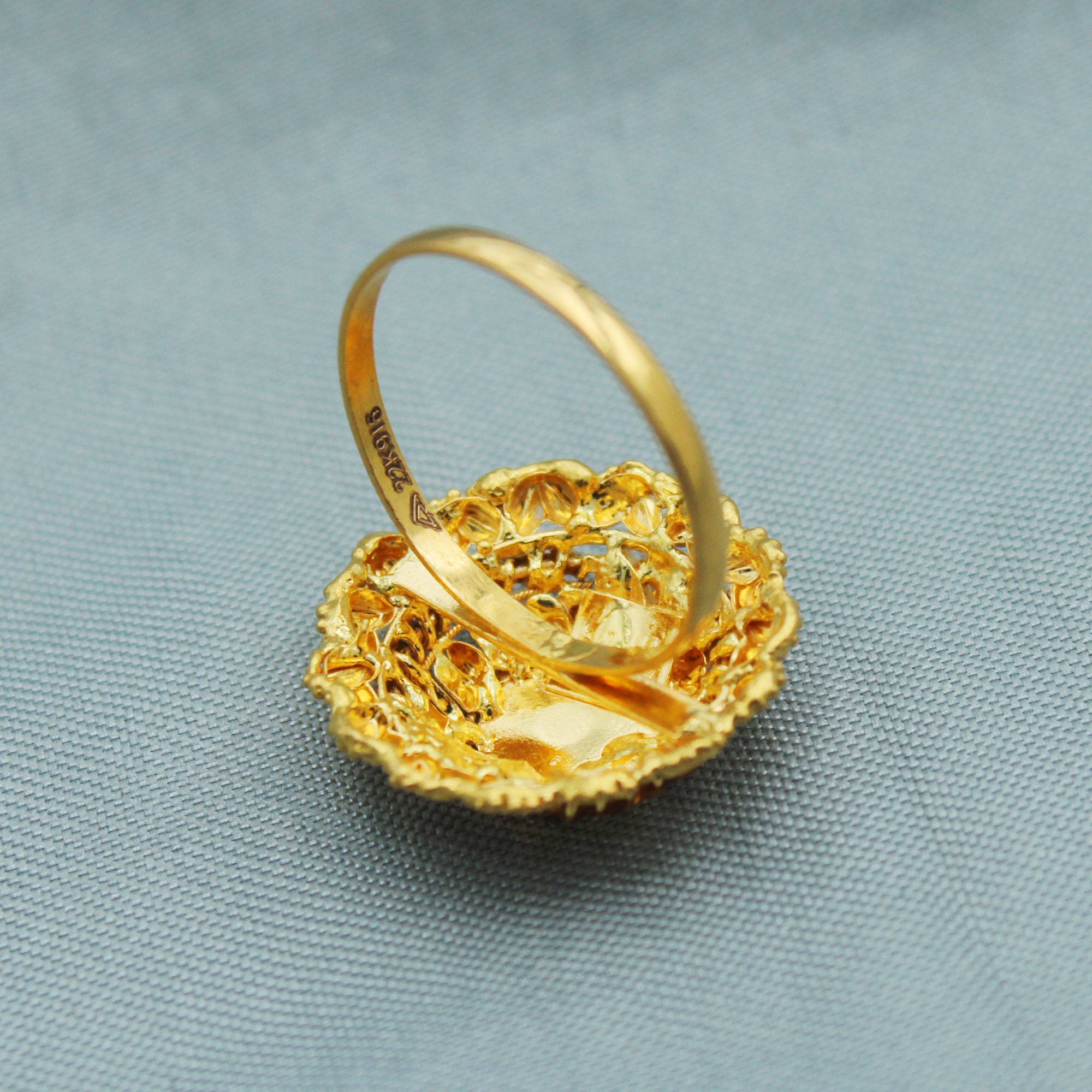 22k Gold Ring, K2265 - Etsy