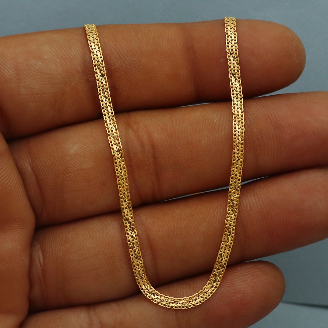 ゴールドチェーン 22k クロムハーツ 22k ゴールド ロール チェーン ネックレス 46cm