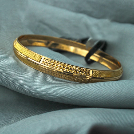 2.14 Size Stunning Gold Plated kada Sikh Singh Kara Kada Bracelet For Men  K58 | eBay