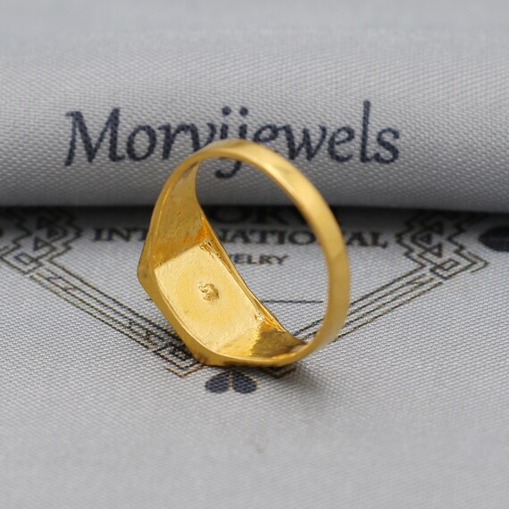 IndianJewelry ＊RINGのみ Gold 22k Indian Ring Handmade Jewelry, Wedding Carved Engraved Men