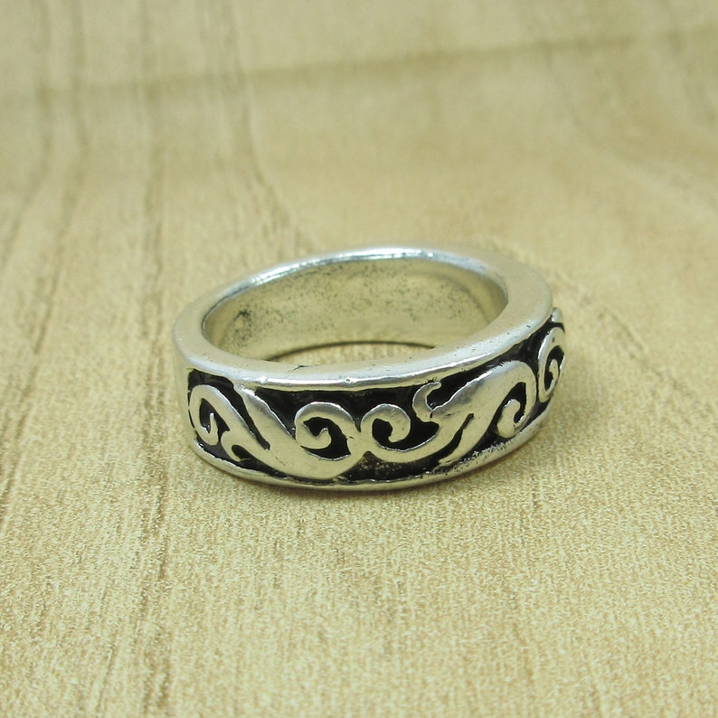 Handmade Ring Antique Vintage Old Silver Band Ring 5.5 us Size