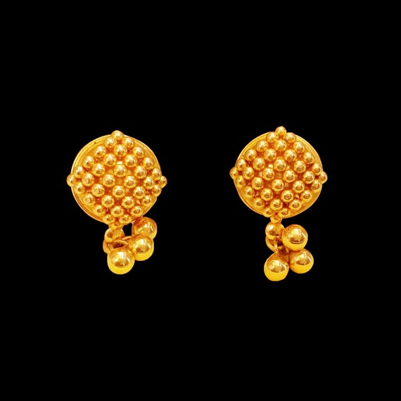 Pure gold earrings design deals