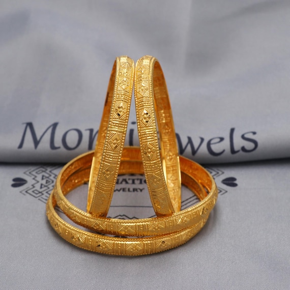 v*i様 visvim I.C.T. 22 VINTAGE BANGLE Ind Indian Antique Style Handmade 22 Karat Yellow Gold Fabulous