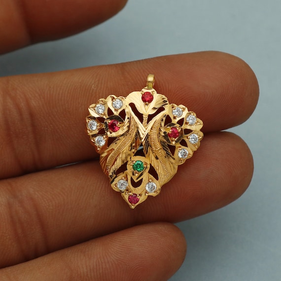 Vintage Mughal Ring 22k Gold Diamonds Garnet Enamel Man's w Appraisal  (4733) | eBay