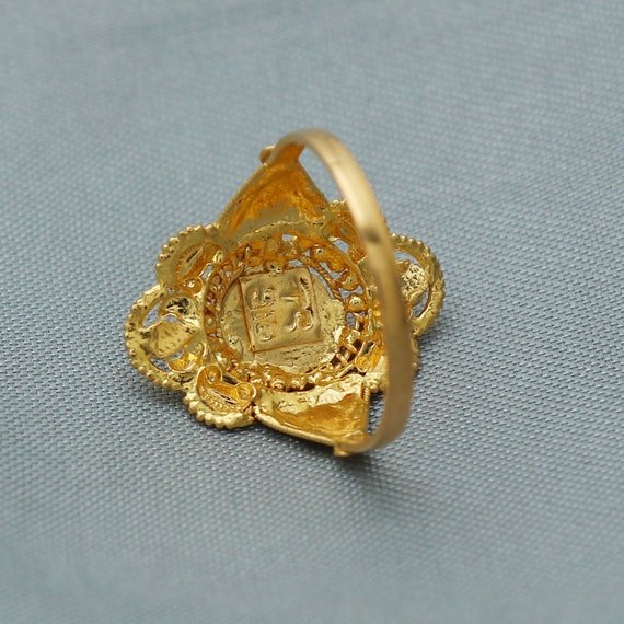 Lakshmi Devi Ring | Gold rings jewelry, Gold ring designs, Gold finger rings