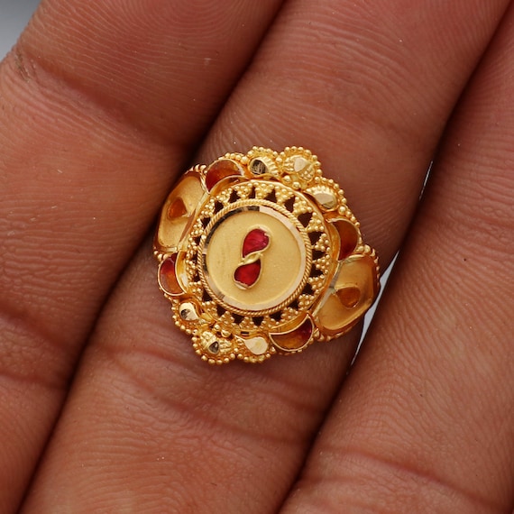 New and Latest Design of Rajasthani Desi gold Ladies-Ring