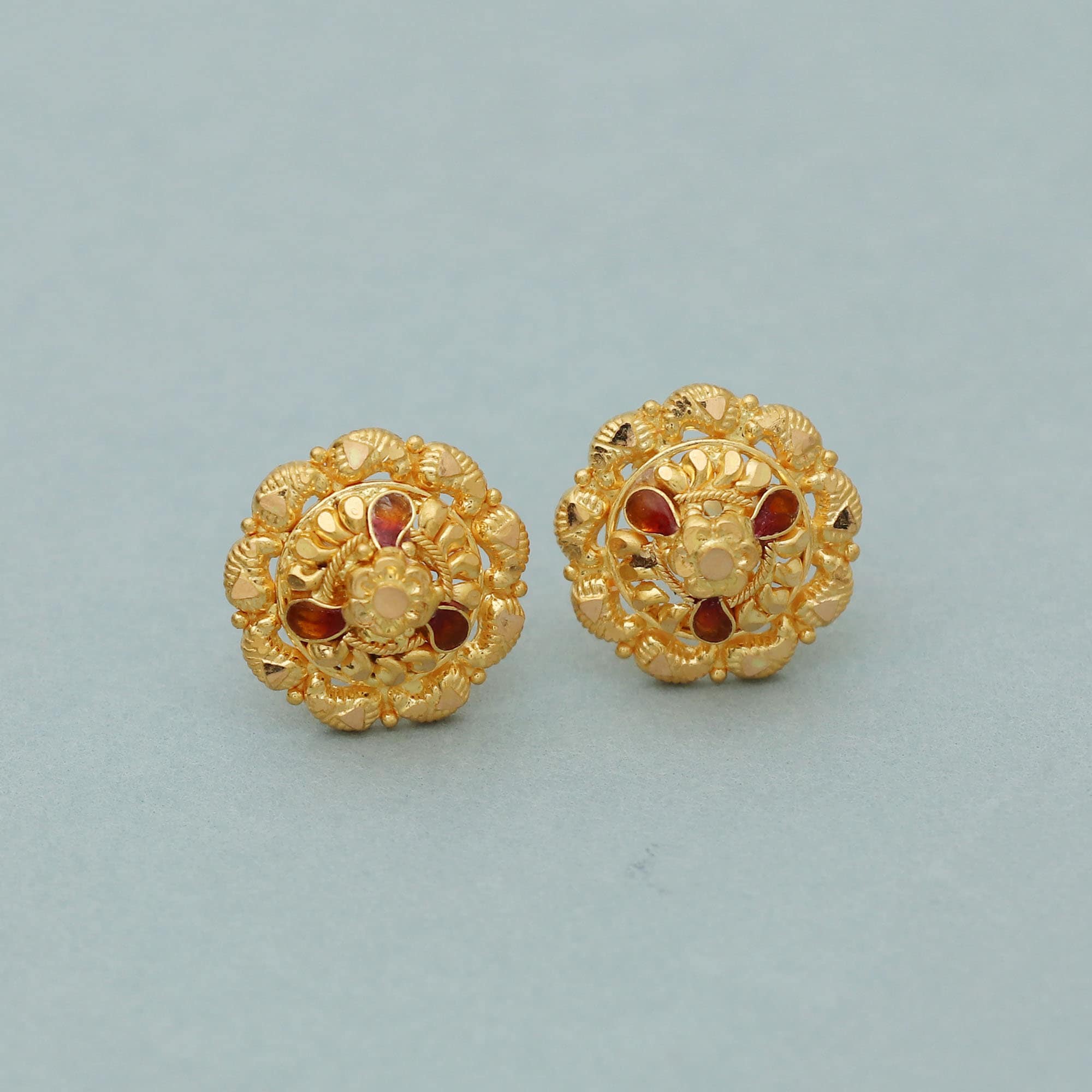 Vintage 22k Gold Earrings Jewelry - Etsy