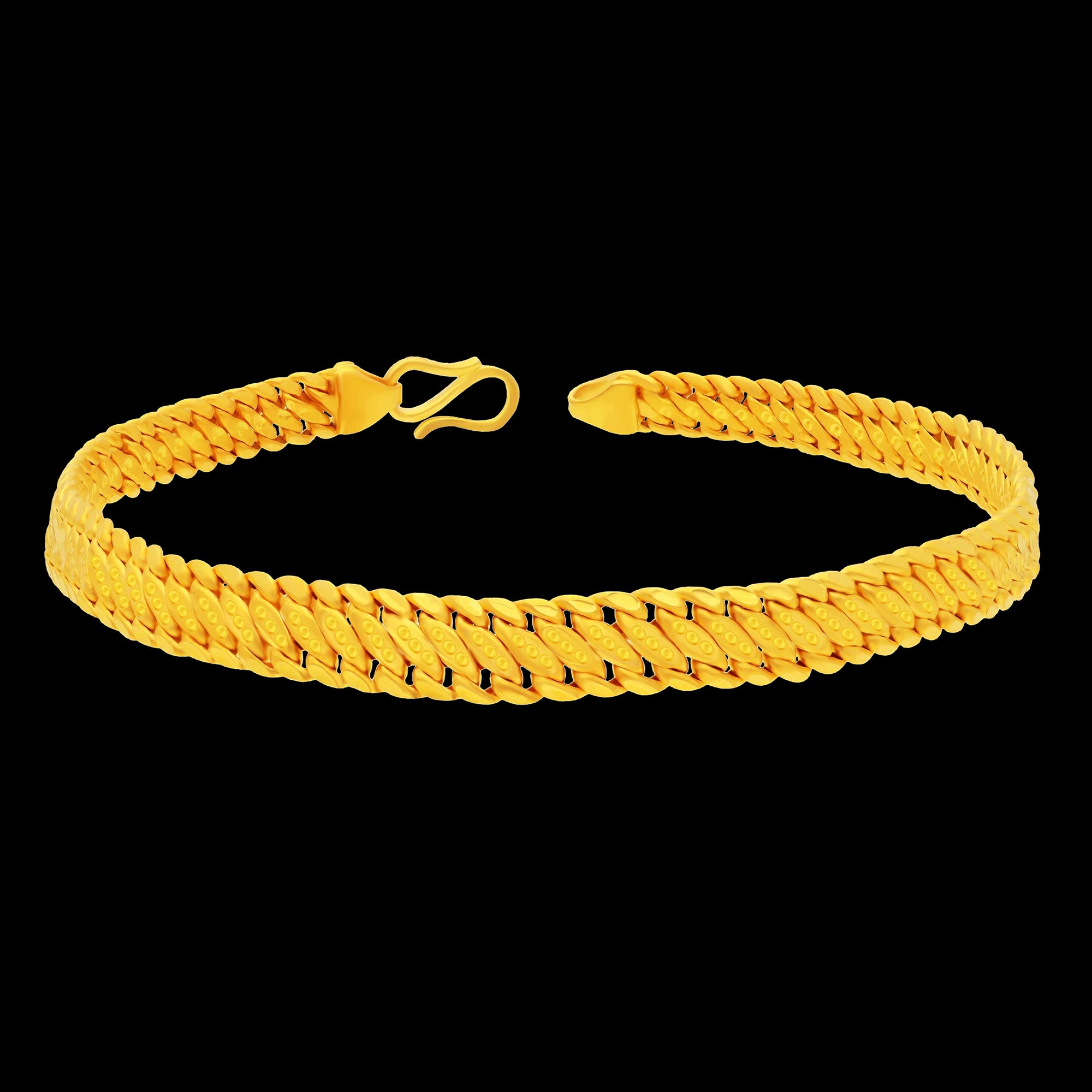 Fashion Mens Bracelet Cuff Bangle 18K Gold Plated Hand Chain Link Wristband  - Walmart.com
