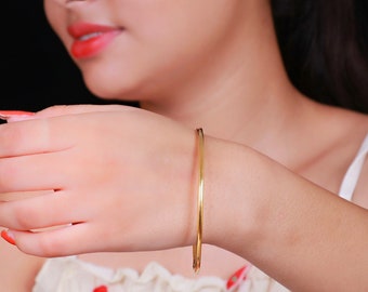 18kt 22kt Gold Bangle Simple Gold Bangle Single Gold Bangle