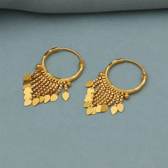 Alluring Gold Hoop Bali Earrings