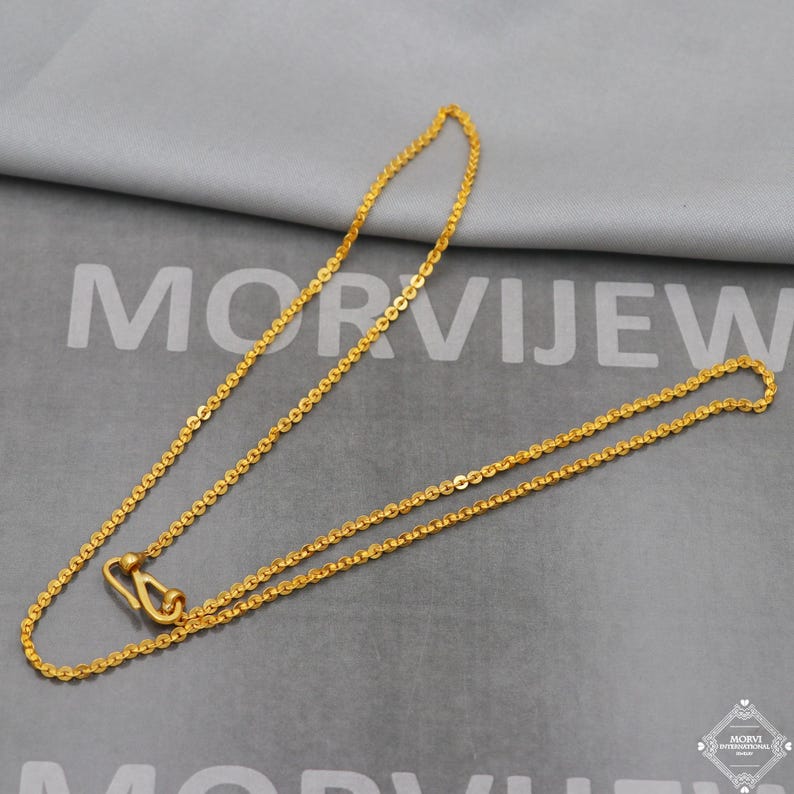20k Gold Chain Necklace for Men Women Anniversary Wedding Gift Chain ...