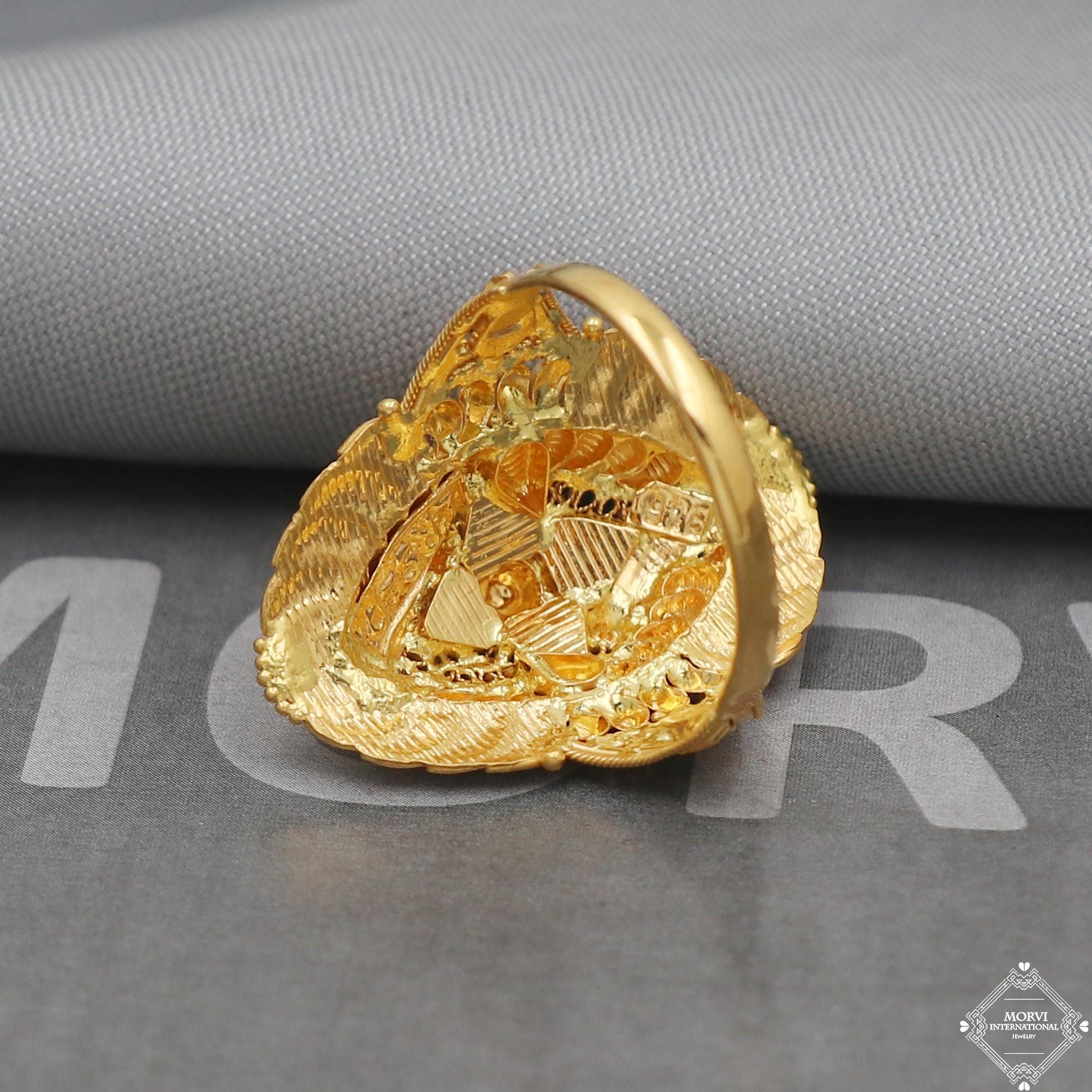 22k 22kt Yellow Gold Ring All Size, K5043 - Etsy