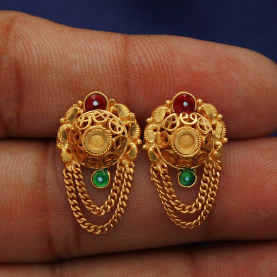 JewelFlix: Best Online Jewellery Shopping Store | Indian Jewellery Designs  | Small earrings gold, Gold earrings wedding, Gold earrings studs