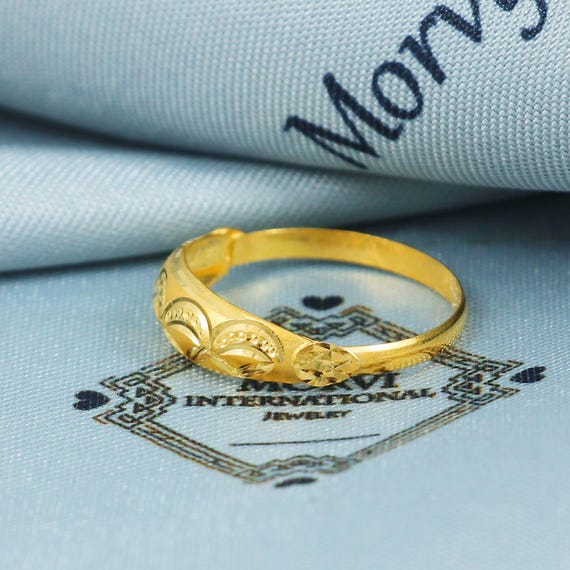 Solid 22k Gold Ring Indian Jewelry Exclusive Authentic BIS