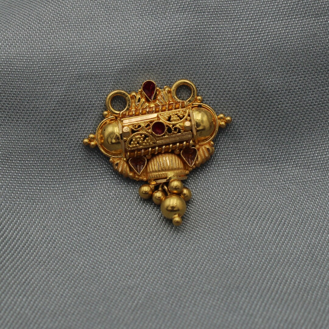 trueBrowns 22K Gold-Plated Pendant Necklace