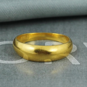 Solid 22k Yellow Gold Handmade Ring Jewelry