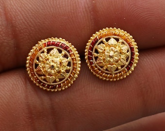 スタッドピアス　22k クロムハーツスタースタッド22Kwithダイヤモンドピアス|クロムハーツ