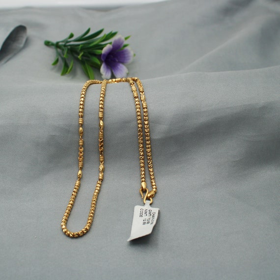 22k Gold Chain Handmade Chain Jewelry Designer Special Style Bead Chain Indian Gold Chain Necklace Jewelry Etsy Canada