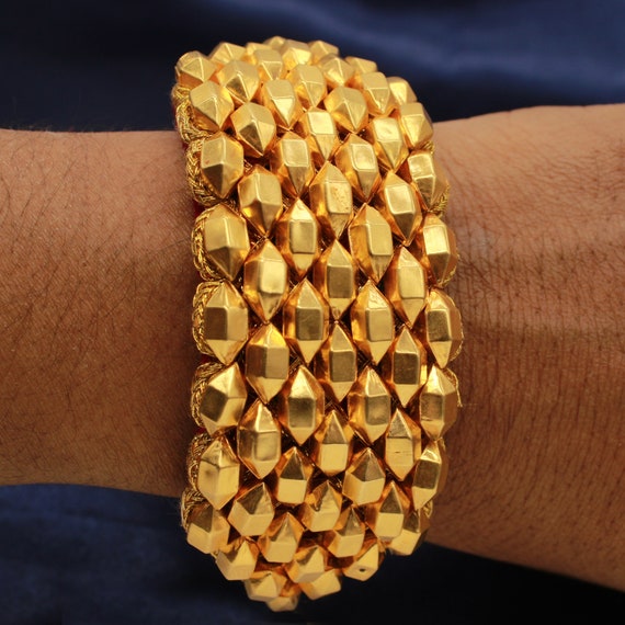 Buy Matt and Shiny Men's Gold Bracelet At Best Price - Branta – Brantashop