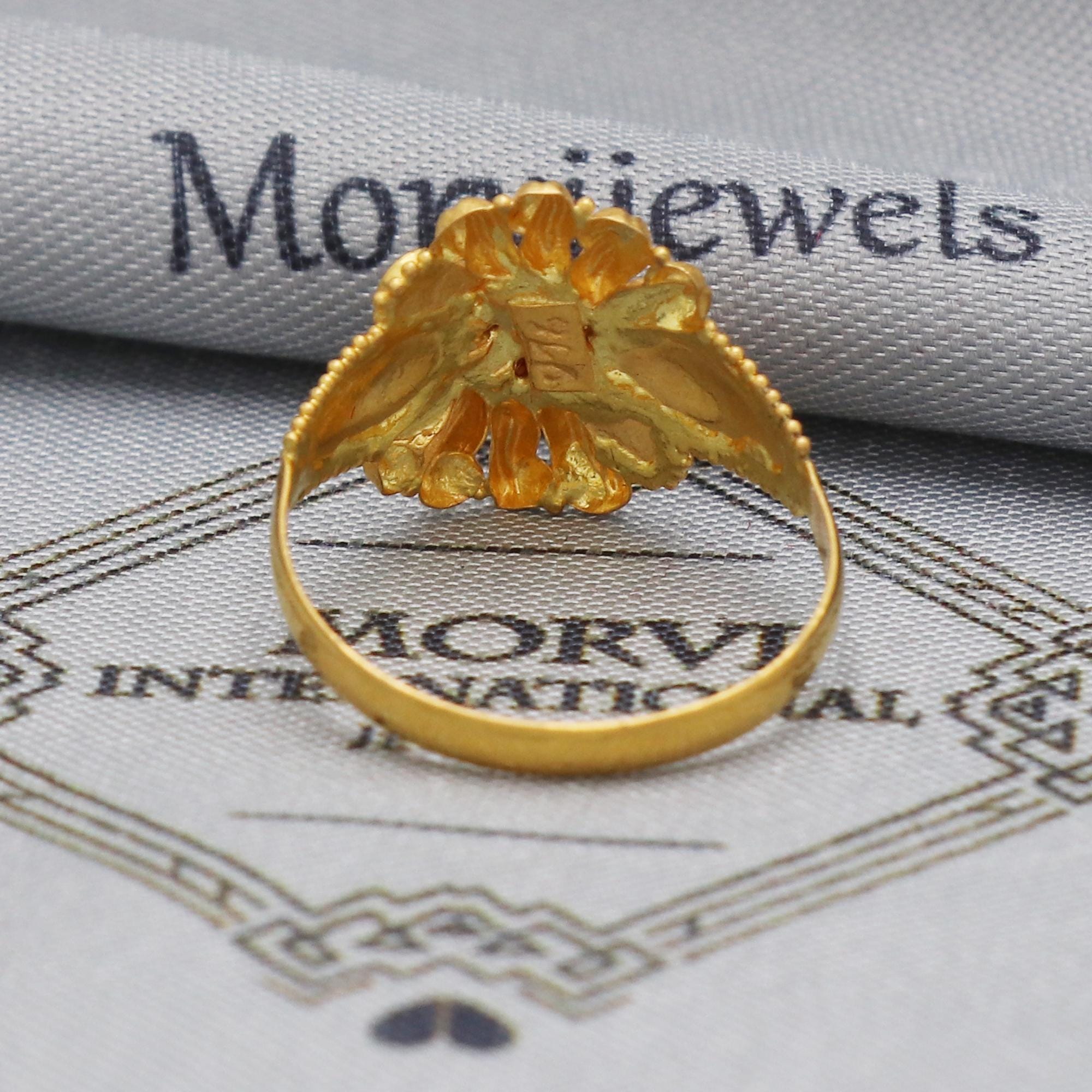 22k 22 Karat Ring Solid Yellow Gold Fine Crafted Ring Canada