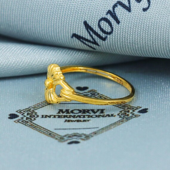 [未使用・保管品] ROGAR ロガール 22K GOLD PLATING 22K Solid Yellow Gold Ring Genuine Hallmarked 916