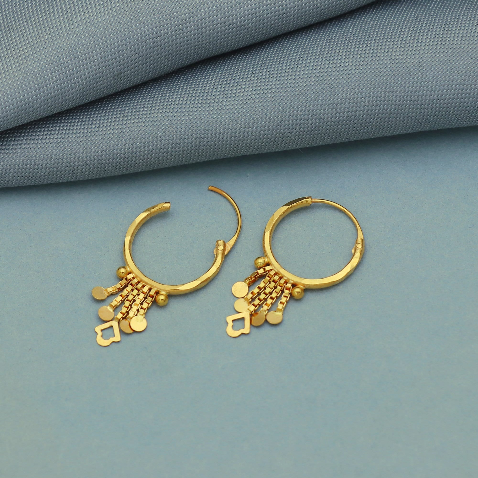 Flipkart.com - Buy V FASHION JEWELLERY Designer Korean Gold Ring Design  Earrings For Women And Girls 2 Pcs/Set Metal Drops & Danglers Online at  Best Prices in India