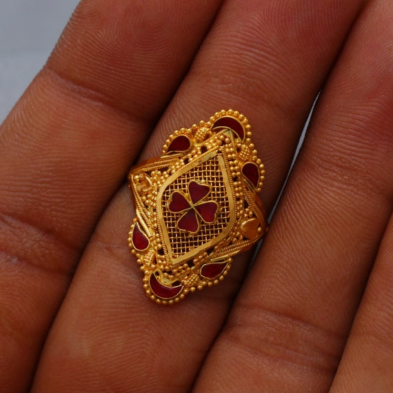 Raja Ram Jewellery Women Ladies Gold Ring, Packaging Type: Box at Rs 11000  in Delhi