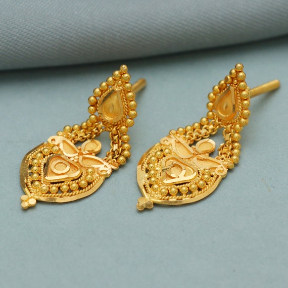 Asian gold earrings best sale