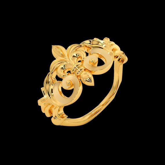 Gold Ring Design for Female - JD SOLITAIRE