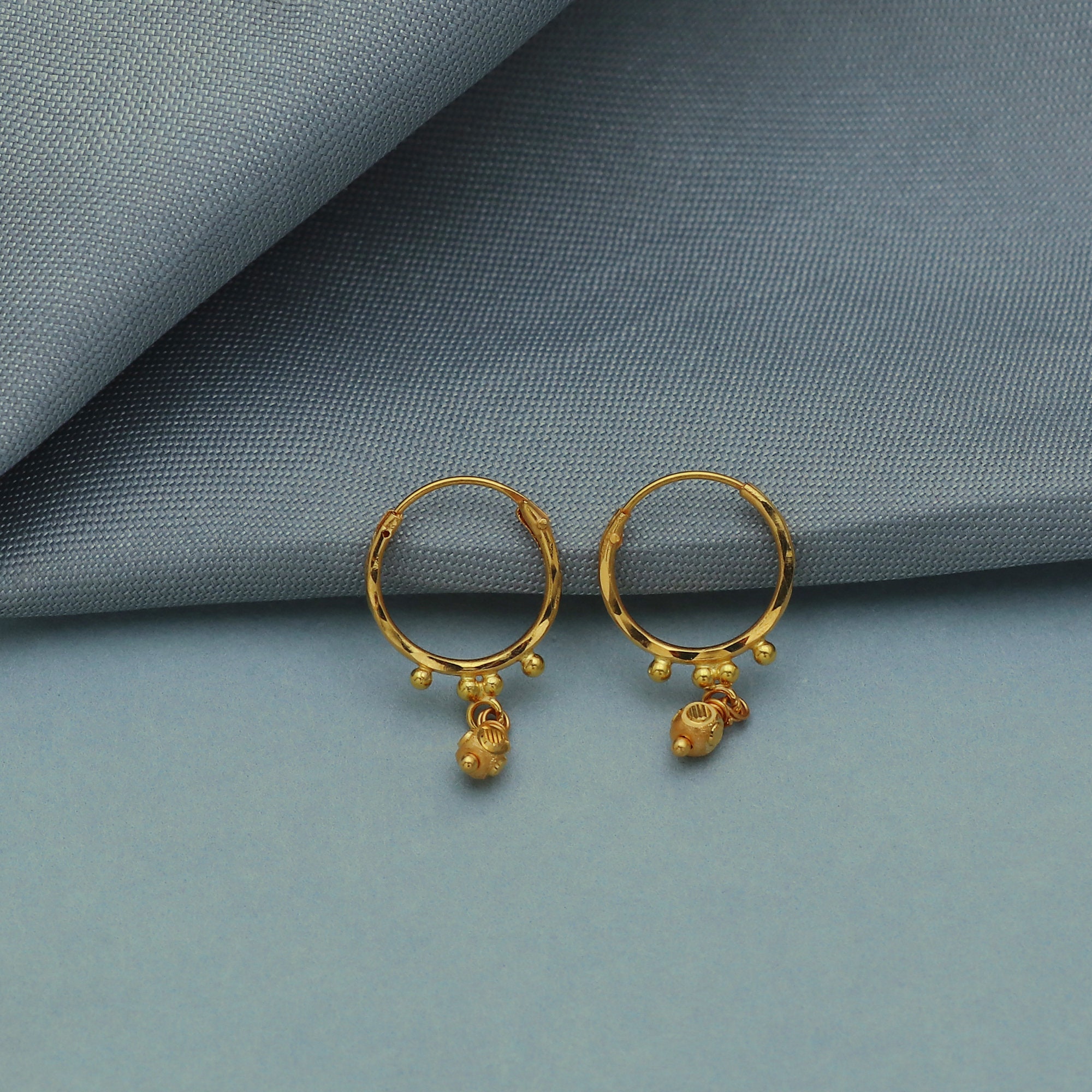 Femi Diamond Half Bali earrings in gold