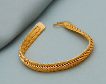 Buy 22k Gold Bracelet for Men Boy Yellow Gold Bracelet, Unique