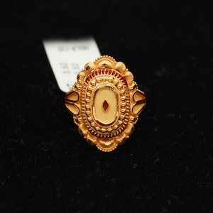 22k 22kt Gold Ring für Geschenk, handgemachter indischer Schmuck