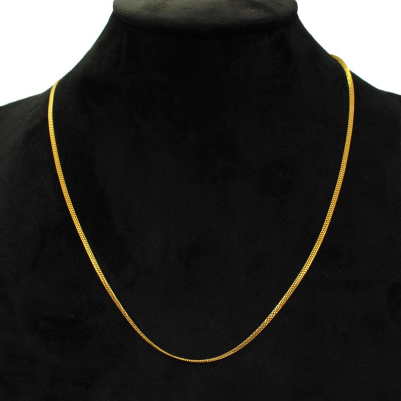Gold Necklace Chain in 22k Yellow Gold Handmade Chain Etsy