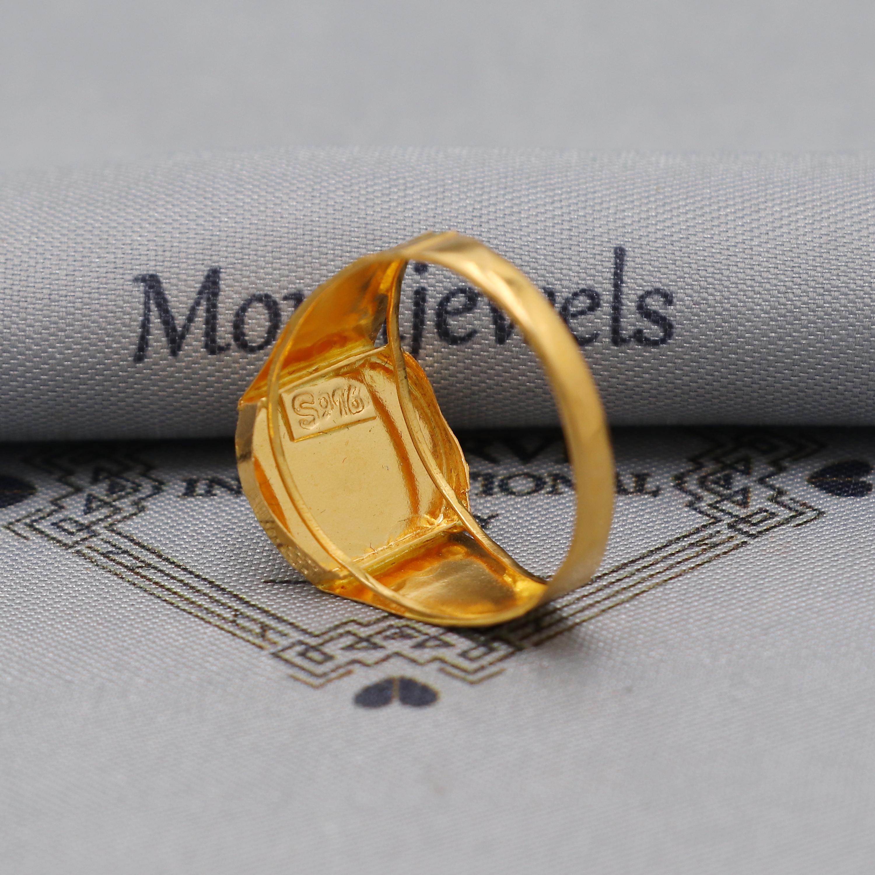 OM Solid 22k Yellow Gold Ring Size 6 7 8 and All Size, 22k Gold