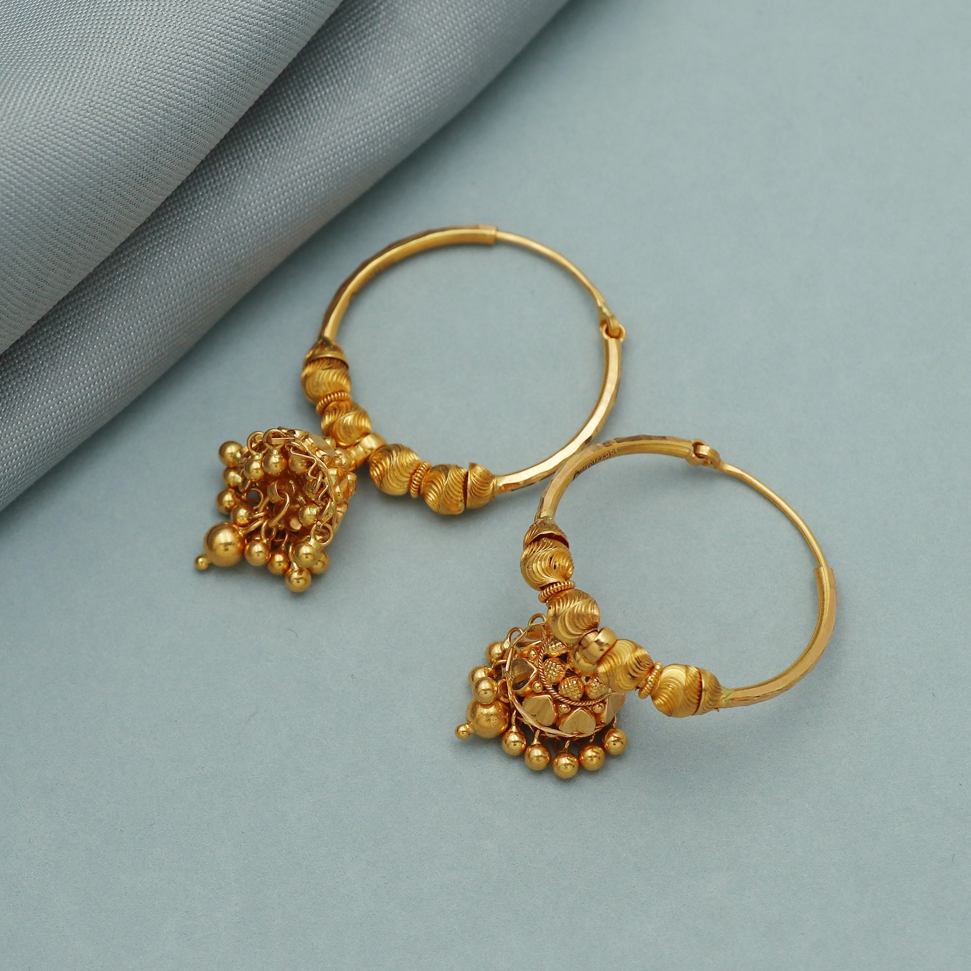 22ct Gold Indian Bridal Earring - £565.00 (SKU:31239)