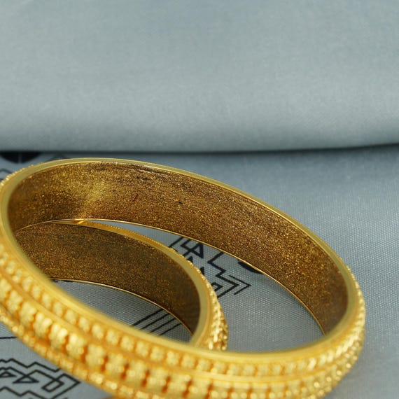 8*8様 visvim I.C.T. 22 VINTAGE BANGLE Ind Solid Real 22k Gold Bangles Indian Handmade, Traditional Vintage