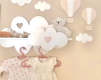 Wall shelf for little princess Cloud shelf Cloud nursery nursery Baby room