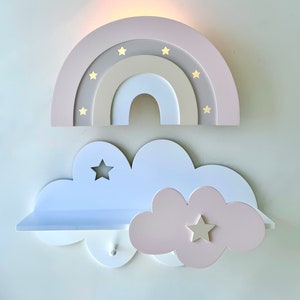 Wandregal für kleine Prinzessinen Wolkenregal Wolke Kinderzimmer Babyzimmer Bild 3