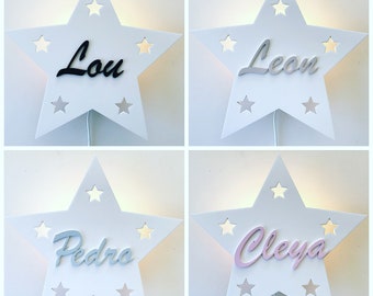 Personalized Wall Lamp Slumber Light Star Children's Lamp Wall Lamp Cloud Lamp Wooden Lamp