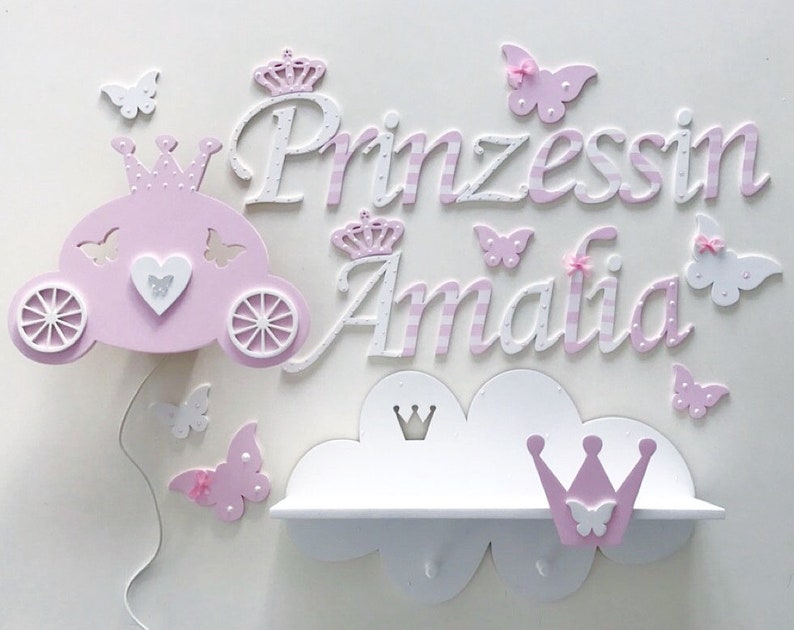 Wandregal für kleine Prinzessinen Wolkenregal Wolke Kinderzimmer Babyzimmer Bild 7