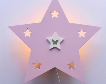 Nursery wall light Star
