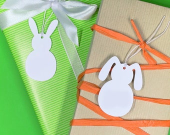 kleine Geschenk-Anhänger Hase Ostern