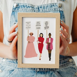 Cartel de protesta por los derechos de las mujeres Movimiento feminista Pro Elección Feminismo por la igualdad de derechos Roe v Wade El futuro es femenino Poder femenino Arte mural Diversidad