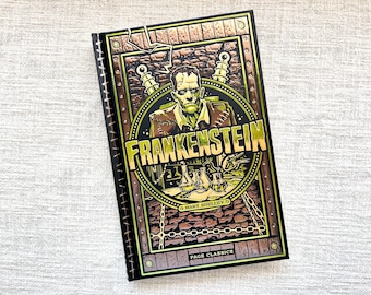 Mary Shelley Frankenstein Book Best Seller Collectible Special Gift Edition Book Classic Literature Book Collection Metallic Cover Artwork