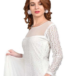 Udanchu White Gown Dress , Boho Lace Maxi Dress,  Bohemian Women Dress, Wedding Long Dress, Maxi Dress, white lace bohemian wedding dress,